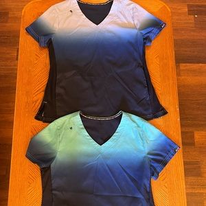 Two Koi lite scrub tops size Medium
